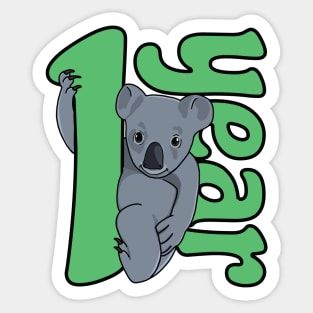 Baby monthly milestone (1 year, koala) Sticker